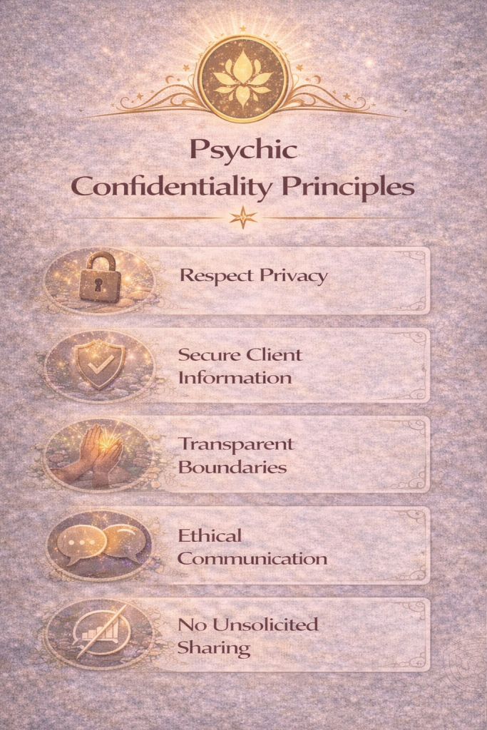 Psychic Confidentiality Principles